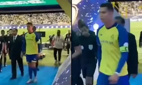 Phản ứng của Ronaldo khi CĐV hét: "Messi xuất sắc hơn"