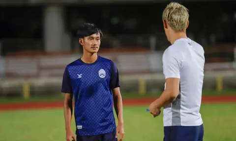 Sao U22 Campuchia đặt mục tiêu ở SEA Games 32
