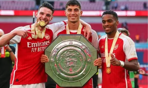 Rice lọt vào đội hình mạnh nhất của Arsenal
