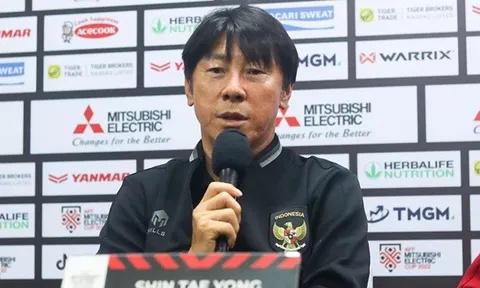 Phản ứng của Shin Tae-yong trước khả năng tuyển Indonesia gặp Việt Nam
