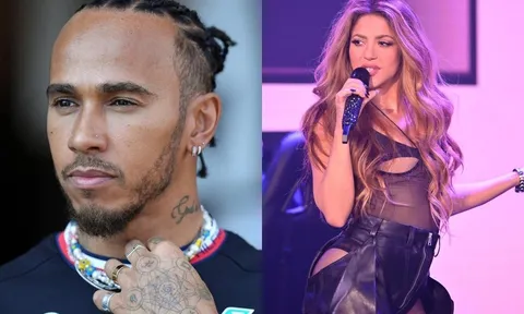 Shakira ăn tối với Lewis Hamilton