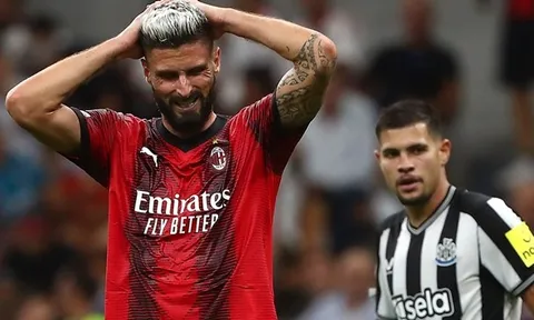 Hai bộ mặt khác nhau của AC Milan trong cuộc đối đầu với Newcastle