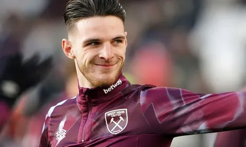 Lý do Declan Rice không thể chọn số áo 41 tại Emirates