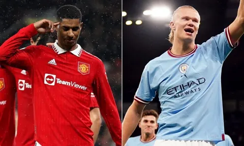 Sự trái ngược của Rashford và Haaland