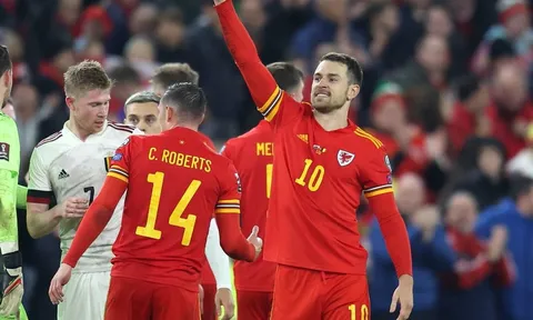 Sút tung lưới Bỉ, xứ Wales nắm lợi thế ở vòng play-off World Cup