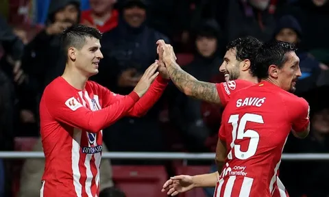 Morata lại nổ súng, Atletico bay cao không kém Real