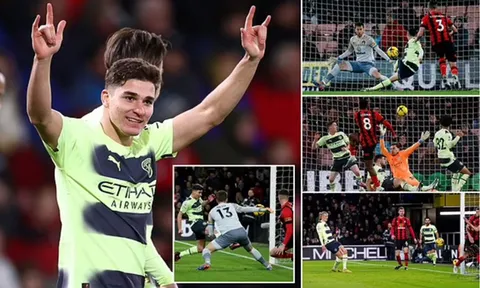 Thắng lợi hủy diệt, Man City áp sát Arsenal