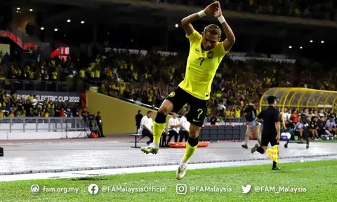 Tiền đạo Malaysia tái hiện pha ăn mừng của Ronaldo