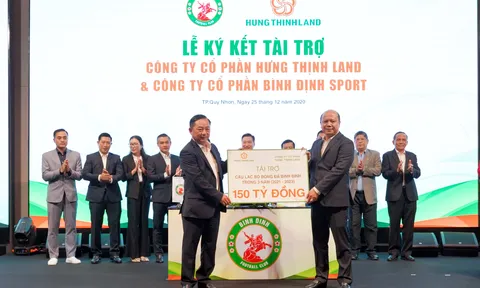 Topenland và Hưng Thịnh Land tài trợ 300 tỷ cho CLB bóng đá Topenland Bình Định trong 3 mùa giải V.League 2021 - 2023
