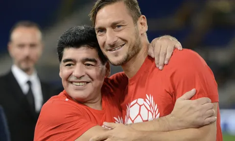 Totti đánh giá Messi kém Maradona