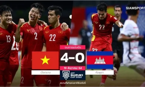 Truyền thông Thái Lan: "Nỗ lực của ĐT Việt Nam là chưa đủ"