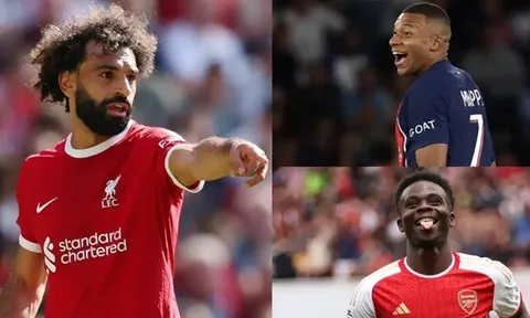 Từ Saka đến Mbappe: 5 ứng cử viên hàng đầu để thay thế Salah