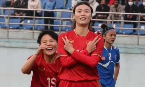 Tuyển nữ Việt Nam thắng Nepal 7-1 ở vòng loại Olympic Paris 2024