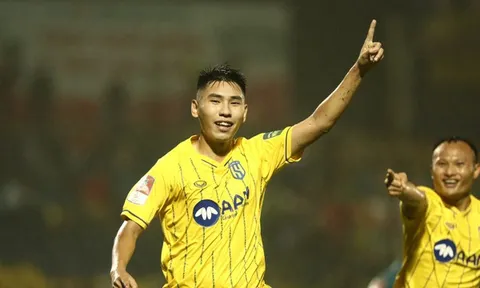 Tuyển thủ U22 ghi bàn giúp SLNA thắng trận đầu tiên ở V-League 2023