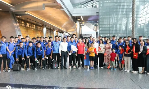 U23 Việt Nam đã đến Doha, sẵn sàng cho buổi tập đầu tiên