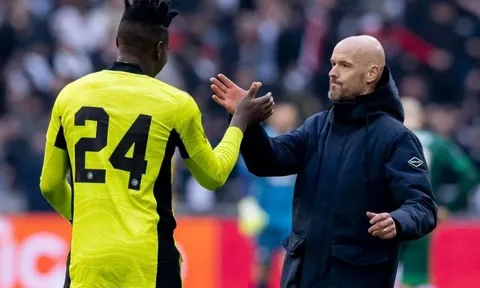 Phản ứng của Ten Hag khi Onana vắng mặt