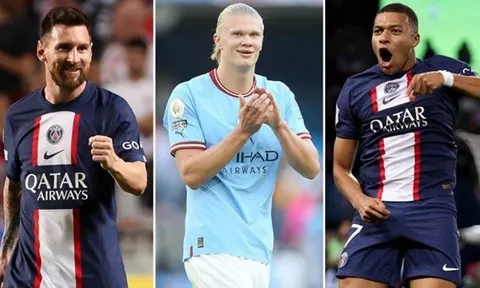 Đội hình hay nhất top 5 giải châu Âu: Messi số 1, Haaland mất hút