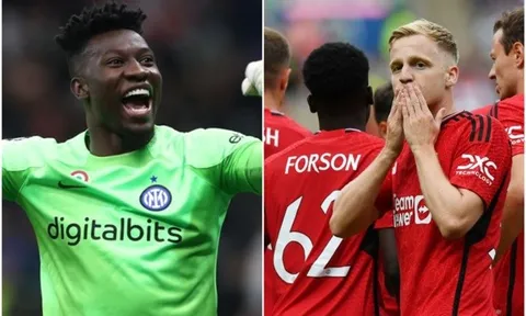Van de Beek nói thẳng 1 câu về Onana