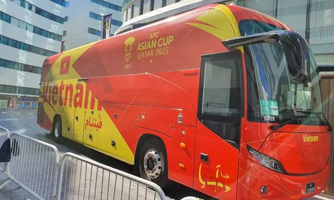 Ấn tượng với phương tiện di chuyển của ĐT Việt Nam tại Asian Cup 2023