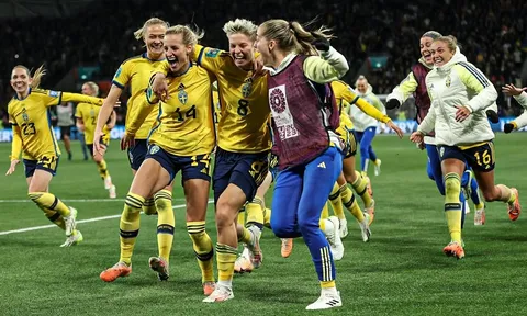 Vòng 1/8 World Cup nữ 2023: Mỹ thua đau Thụy Điển ở loạt luân lưu 11m