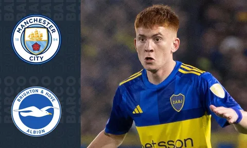 Vượt mặt Brighton, Man City gặp khó vì "ngọc quý" Nam Mỹ