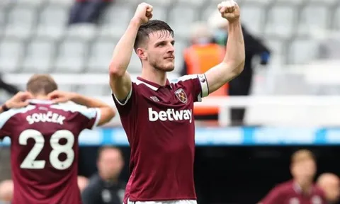 West Ham xác định kế hoạch rõ ràng cho Declan Rice