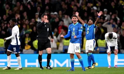 "Wonderkid" tỏa sáng, Brazil kéo sập Wembley