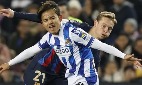 Kubo cùng đồng đội thăng hoa tại La Liga