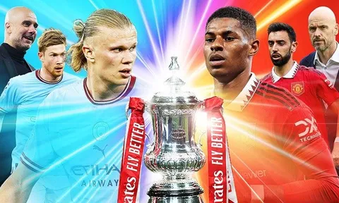 Haaland làm nóng thêm chung kết FA Cup, MU đấu Man City