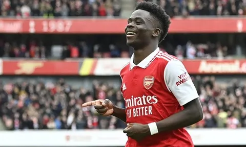 Xác nhận: Cú hích Saka xuất hiện tại Arsenal