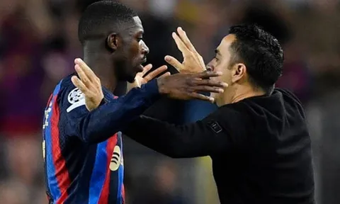 Xavi ngậm trái đắng vì Dembele