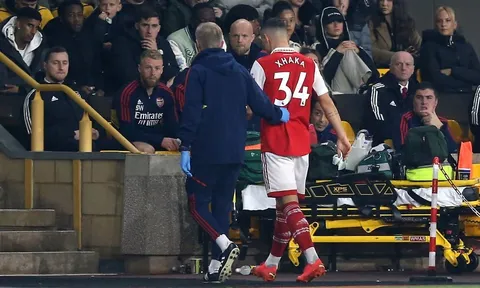 Xhaka rời sân sau 16 phút