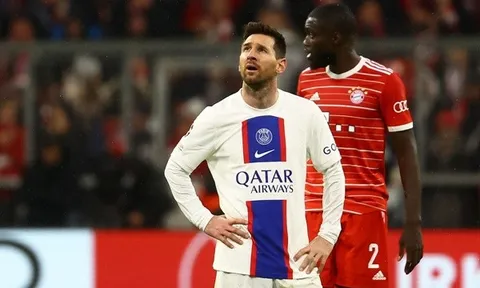 Phản ứng của Messi khi bị loại khỏi Champions League