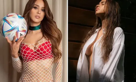 Nữ CĐV Mexico hở bạo
