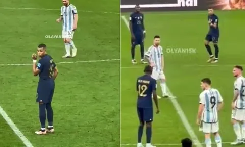 Cử chỉ gây chú ý của Messi, Mbappe ở chung kết World Cup