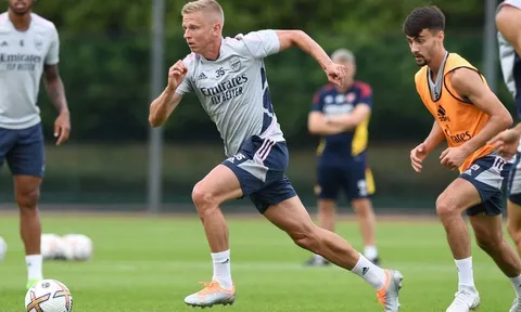 Zinchenko và 2 ngôi sao Arsenal vắng tập