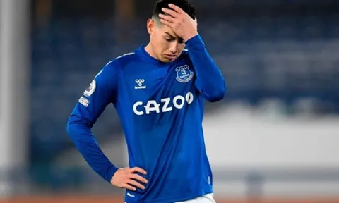 Everton muốn bán, James Rodriguez có bến đỗ khó ngờ