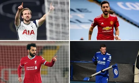 10 "cây săn bàn" hàng đầu tại Premier League 2020-21: Salah, Bruno ở đâu?