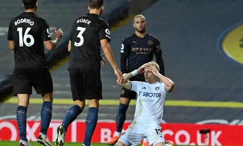 9 con số ấn tượng trận Leeds United - Man City: Bữa tiệc tấn công