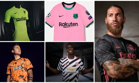 10 mẫu áo đấu thứ 3 thu hút và gây ồn ào nhất mùa 2020/21