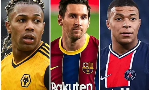 10 sao qua người đỉnh nhất châu Âu: Messi, Mbappe và 6 'cơn gió lạ'