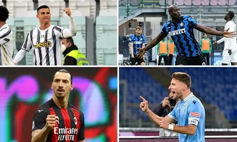 11 cầu thủ dẫn đầu danh sách Vua phá lưới Serie A: Bất ngờ với số 4, Ronaldo ở đâu?