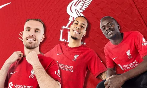 Liverpool chính thức công bố áo đấu mới mùa 2022/23