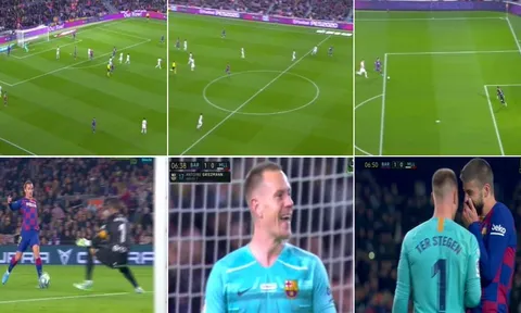 SỐC! Thủ thành Barca lập kỷ lục kiến tạo khó tin ở mùa giải 2019/20