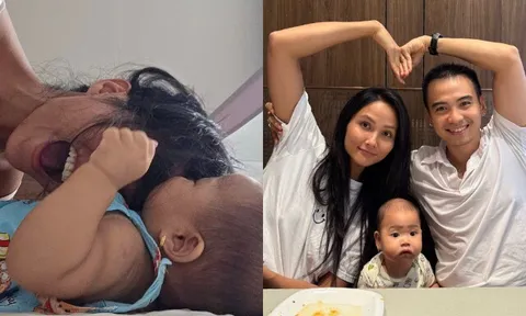 Hen Niê là "Top 5 thế giới" vẫn bị con túm tóc, em bé Ê Đê khiến mẹ nhớ thời đi cắt cành cà phê