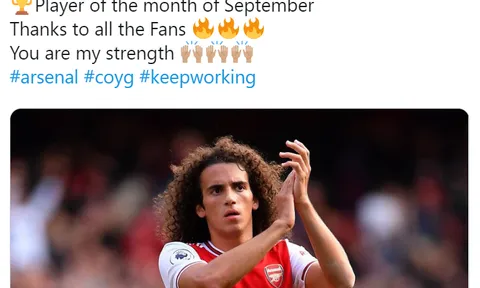 "Ông hoàng tháng 9" của Arsenal nói lời khiến fan tan chảy
