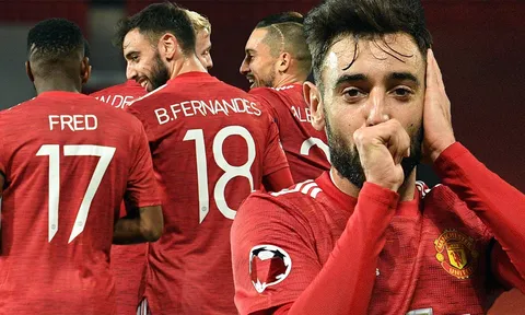 2 bàn thắng và 1 cử chỉ, Bruno Fernandes đã vượt mọi giới hạn ở M.U