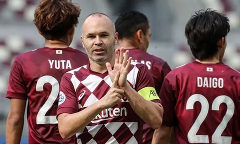 37 tuổi, Iniesta được Vissel Kobe gia hạn hợp đồng 2 năm