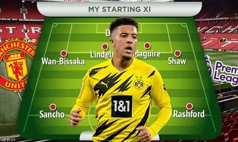 4 phương án Man Utd có thể sử dụng Jadon Sancho