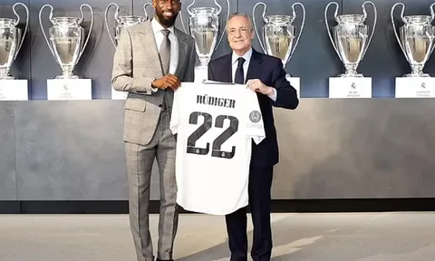 CHÍNH THỨC: Rudiger ra mắt Real Madrid
